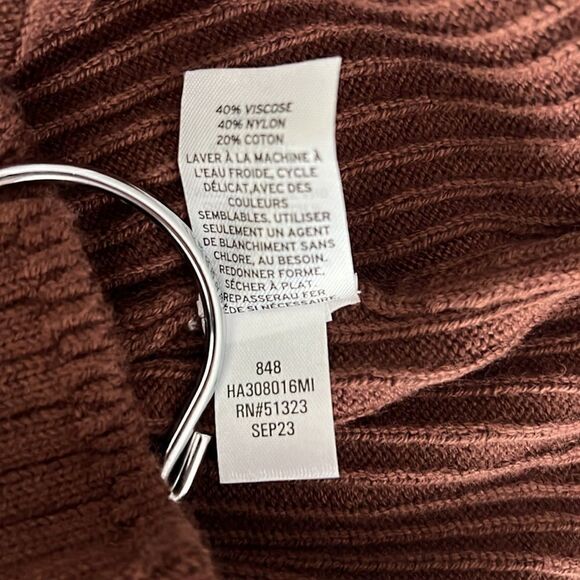 NWT Halogen Pouf Sleeve Viscose Blend Sweater Size XS - Picture 6 of 7